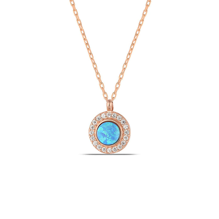 Collier d'opale bleue Selena