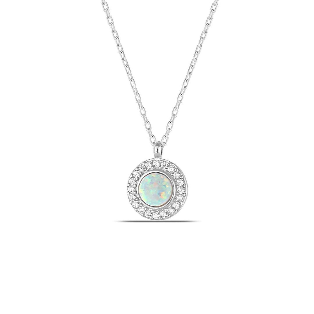 Silver Opal Necklace