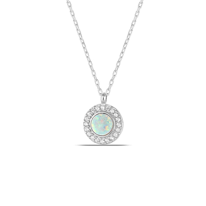 Silver Opal Necklace