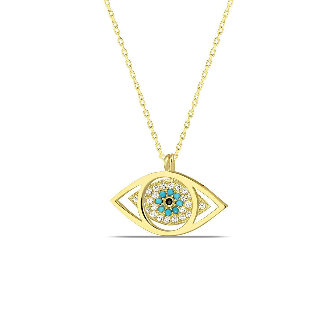 Hera All Seeing Eye Necklace with CZ