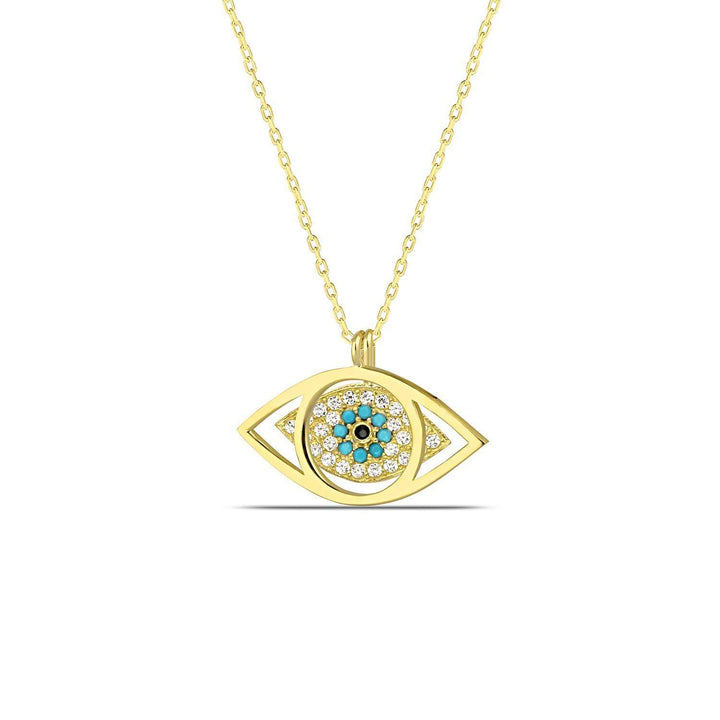 Diamond Evil Eye Necklace 