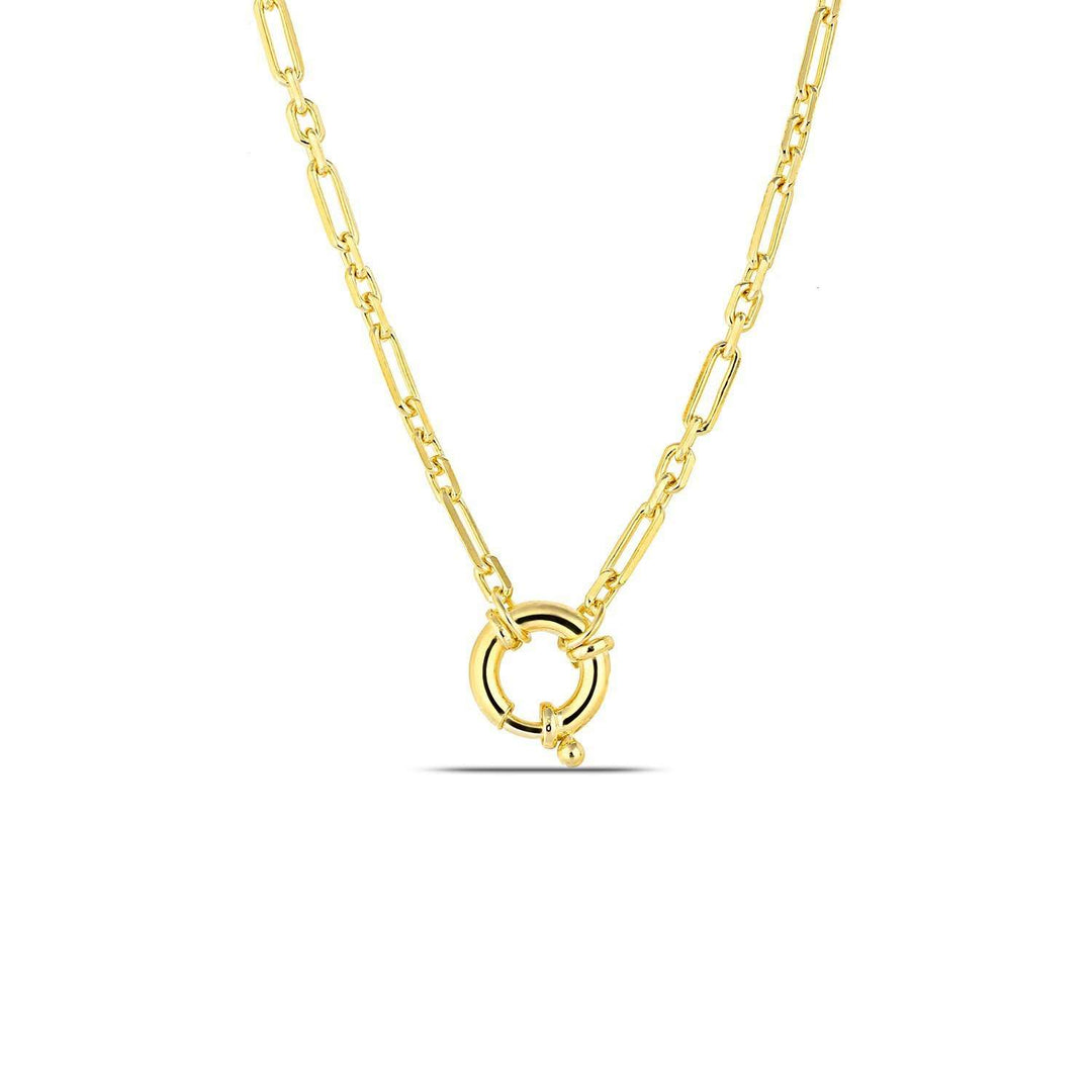 Carabiner Gold Necklace