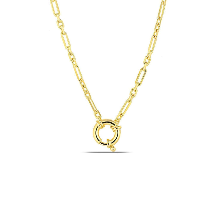 Carabiner Gold Necklace