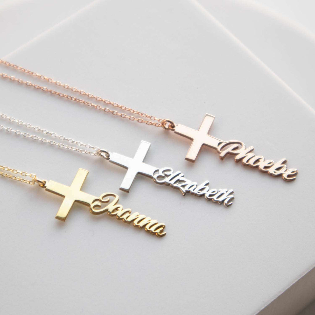 Personalised Cross Necklace