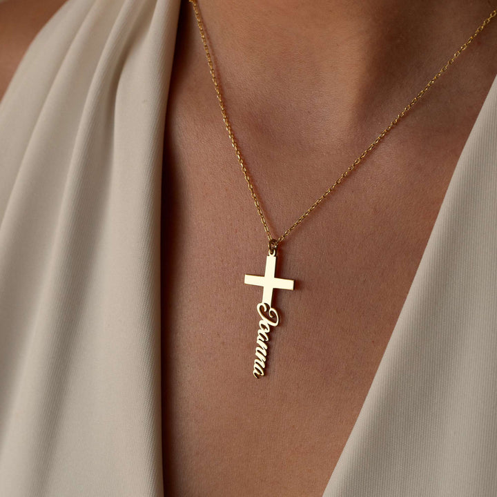 Gold Cross Necklace