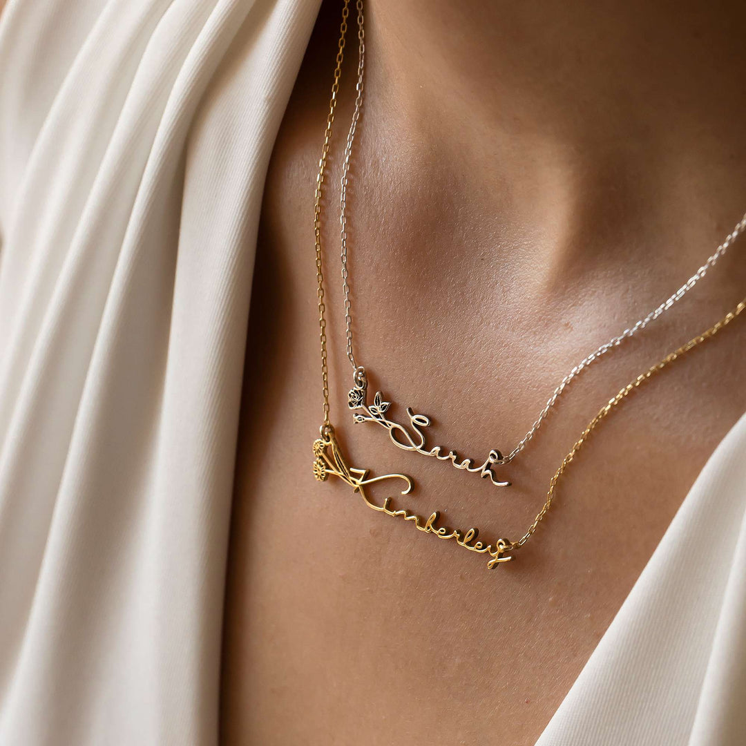 Birth Flower Necklace