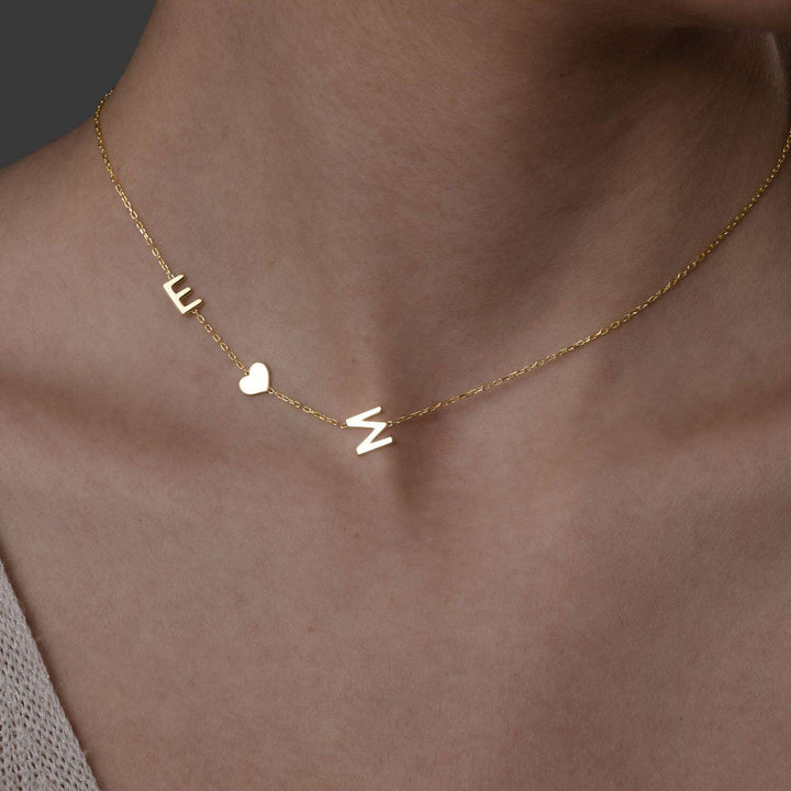 Gold Initial Necklace 