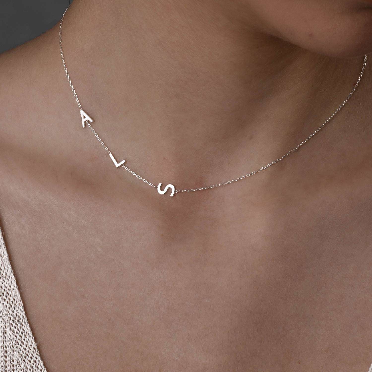 Pearl Initial Necklace - Olivia's Sales