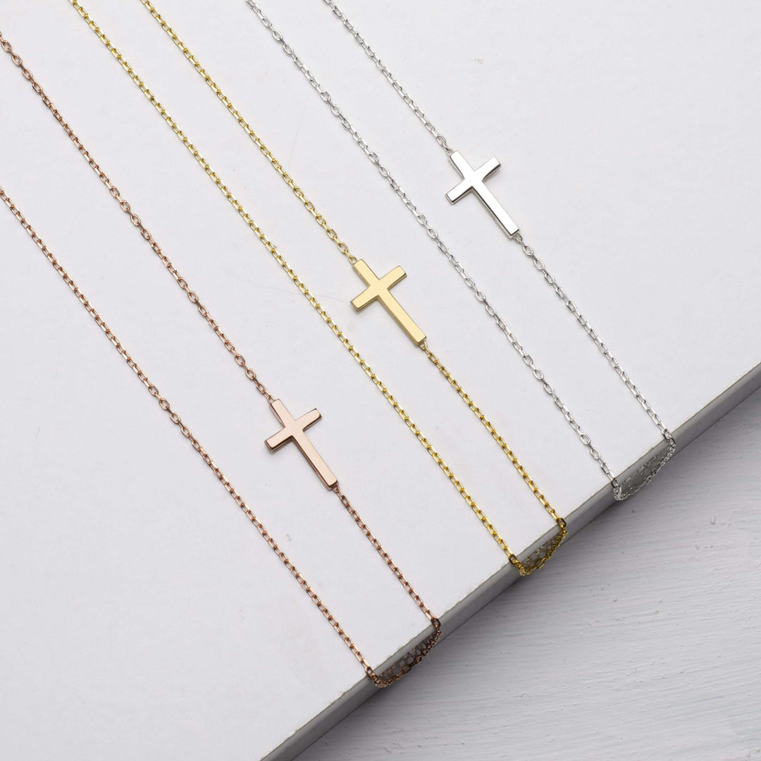 Rose Gold Cross Necklace