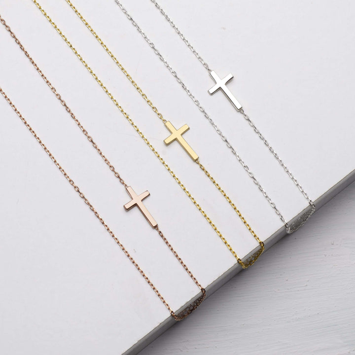 Rose Gold Cross Necklace