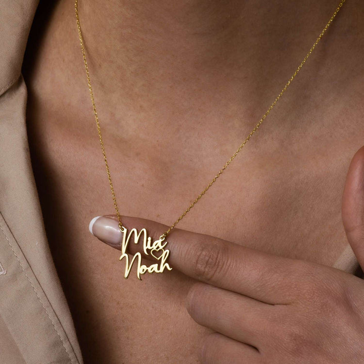 Two Name Necklace