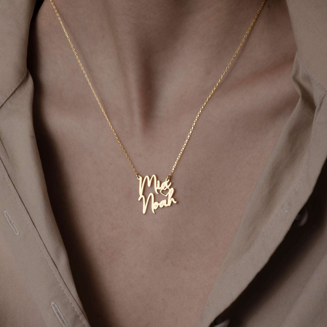 2 Name Necklace