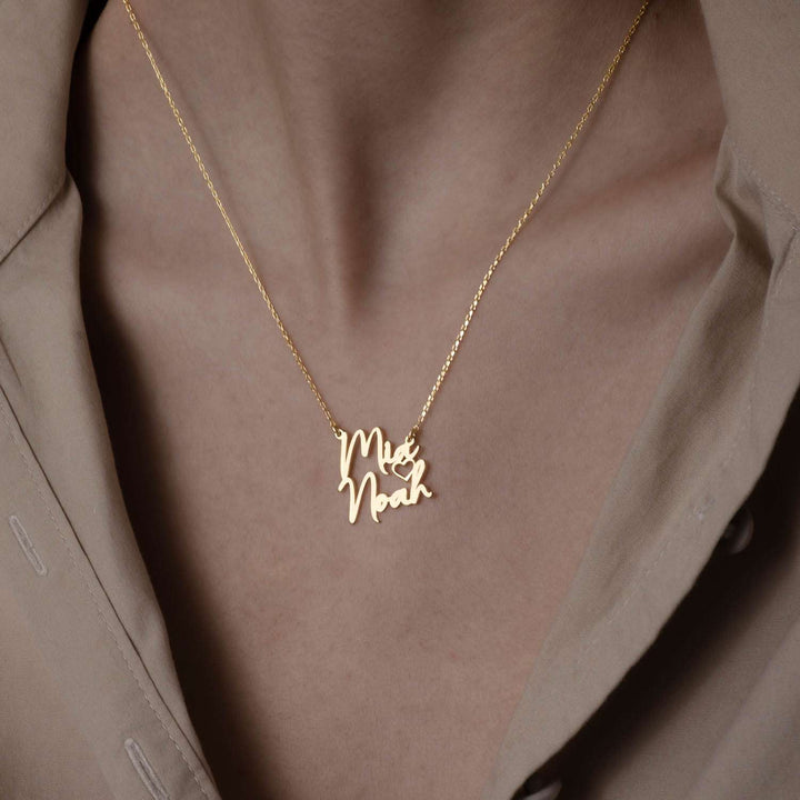 Two Name Necklace