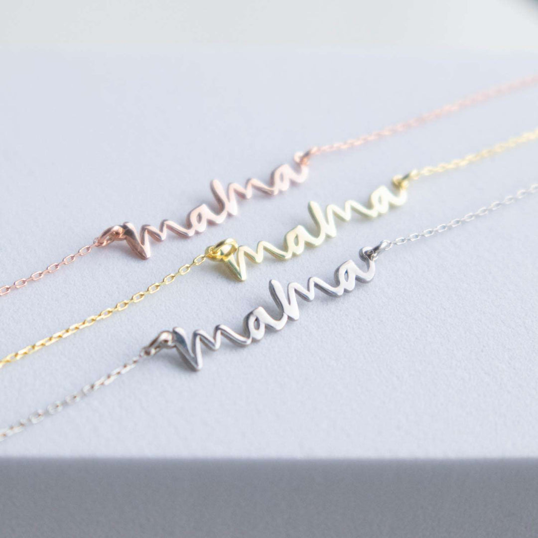 Mama Necklace Silver