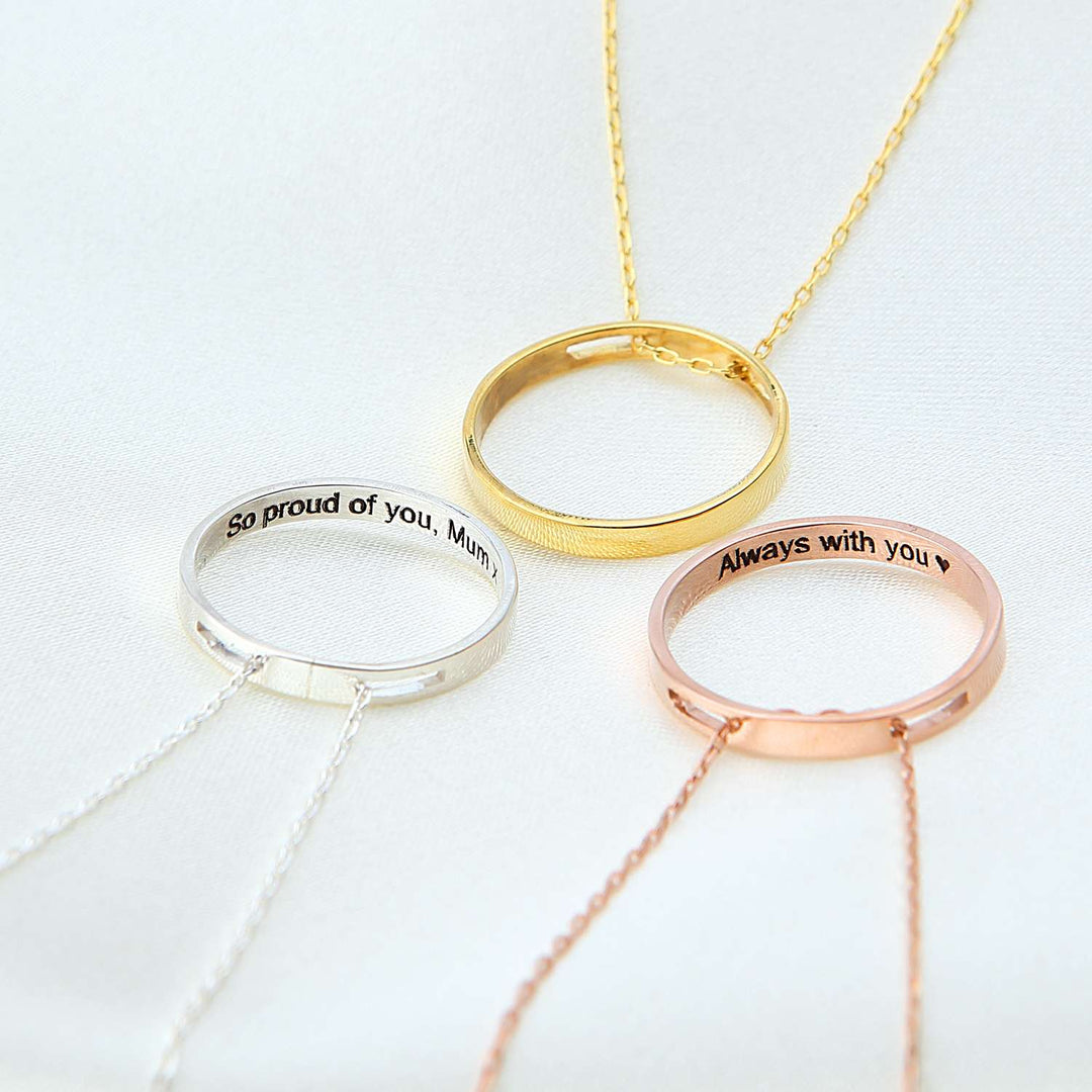 Circle Necklace Gold 