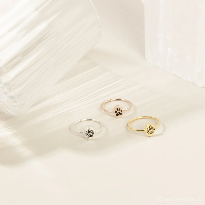 Paw Print Ring