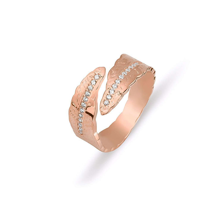Rose Gold Feather Ring