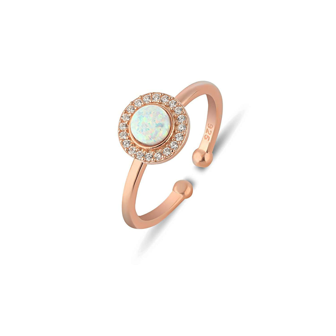 Selena Ring - White Opal