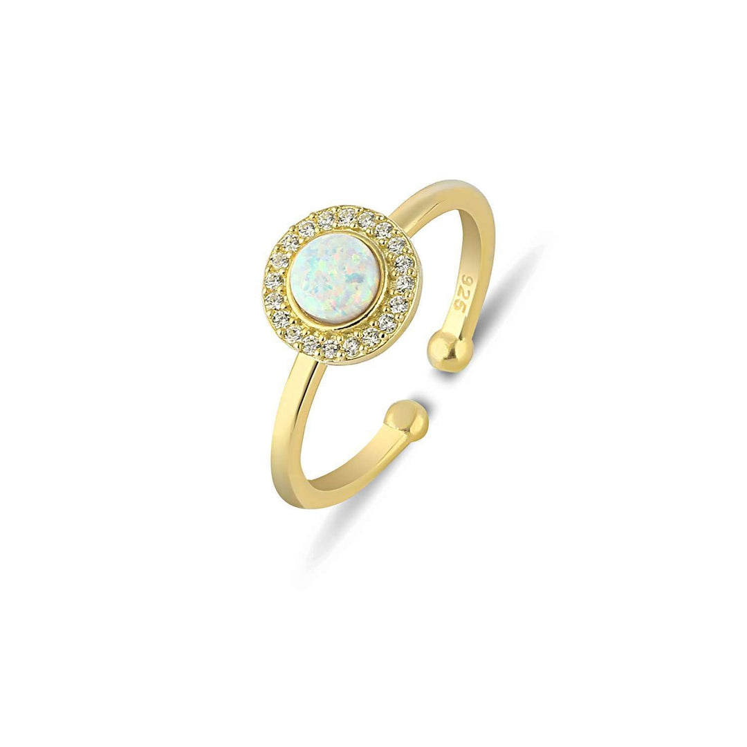 Selena Ring - White Opal