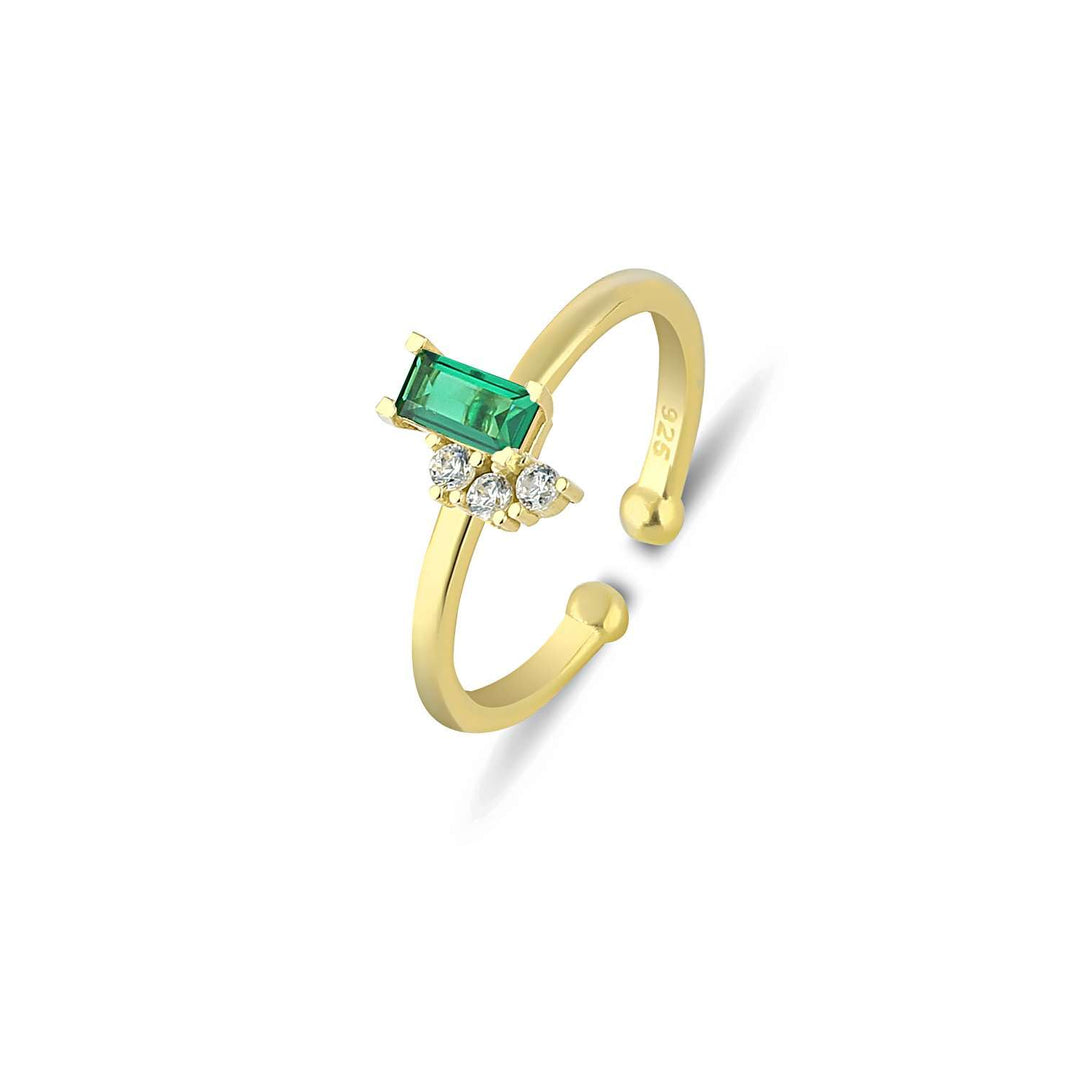 Kleodora Ring - Emerald CZ