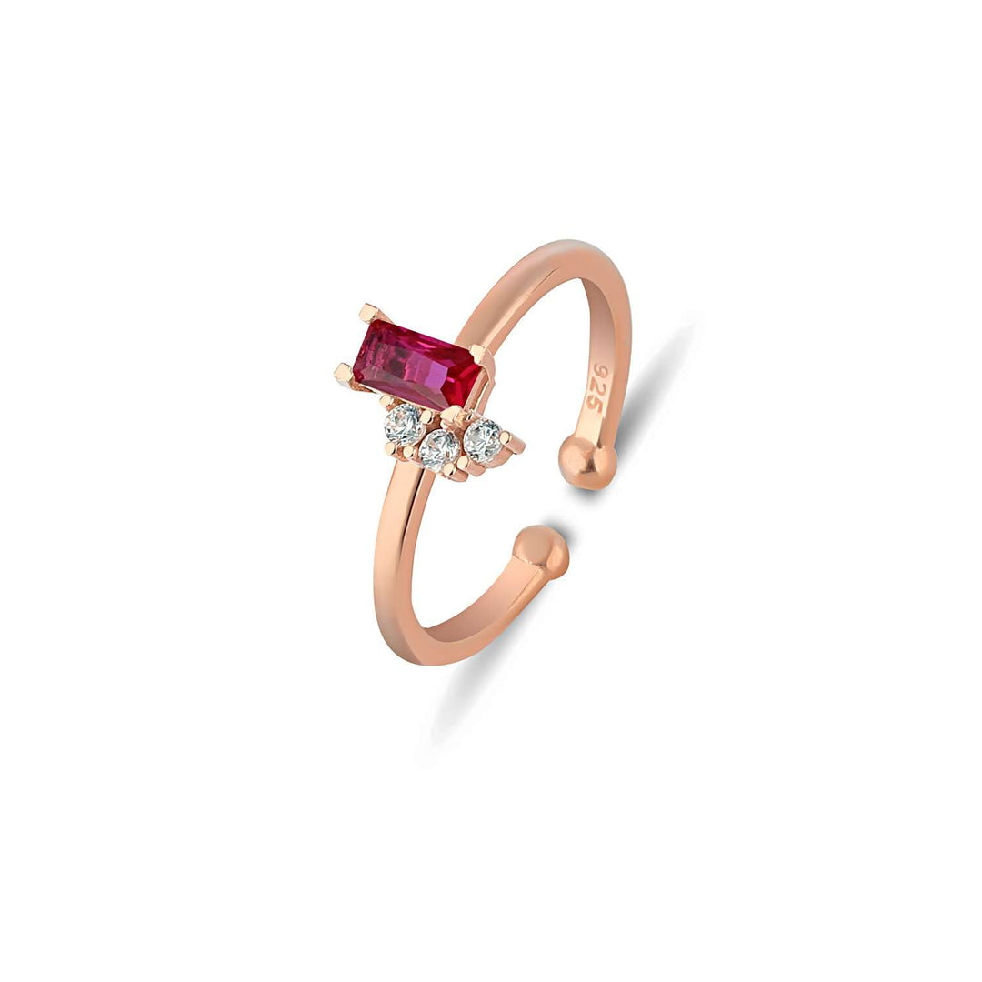 Kleodora Ring - Ruby CZ