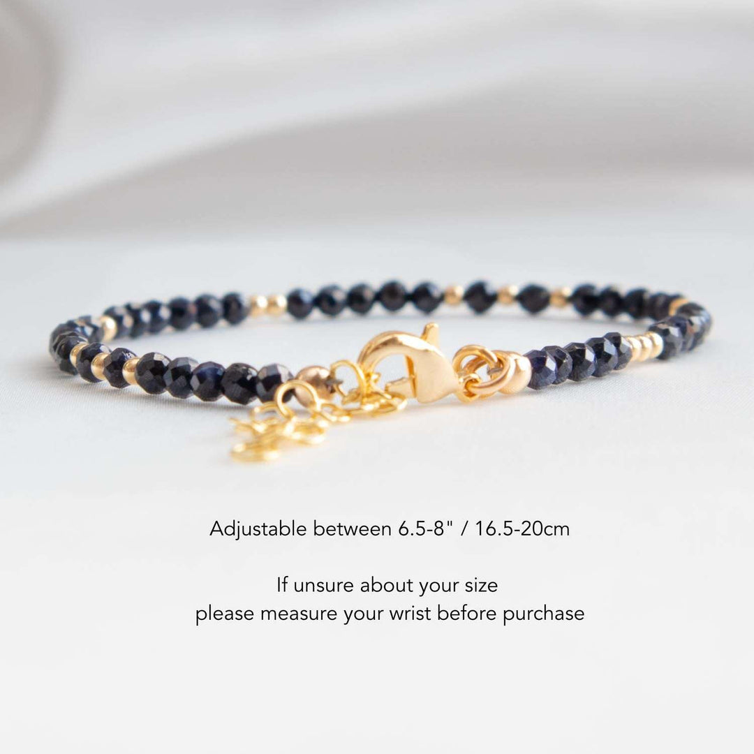 Sapphire Bead Bracelet