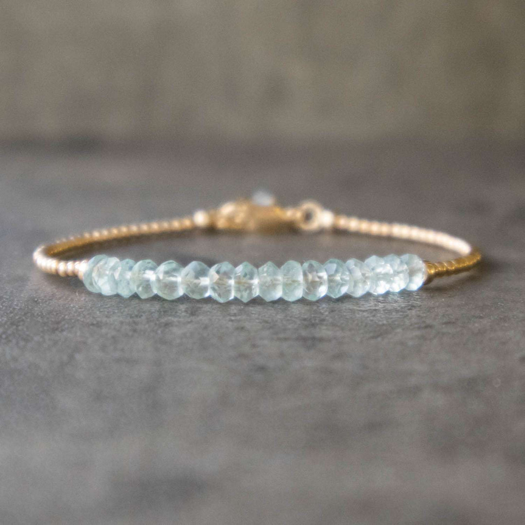 Aquamarine Bracelet Gold