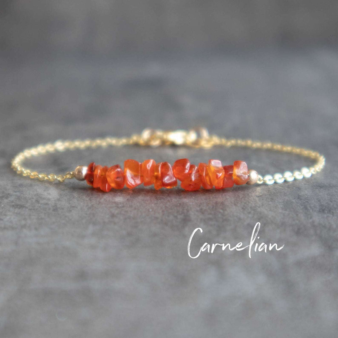 carnelian crystal bracelet