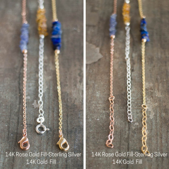 7 Chakra Raw Crystal Bracelet