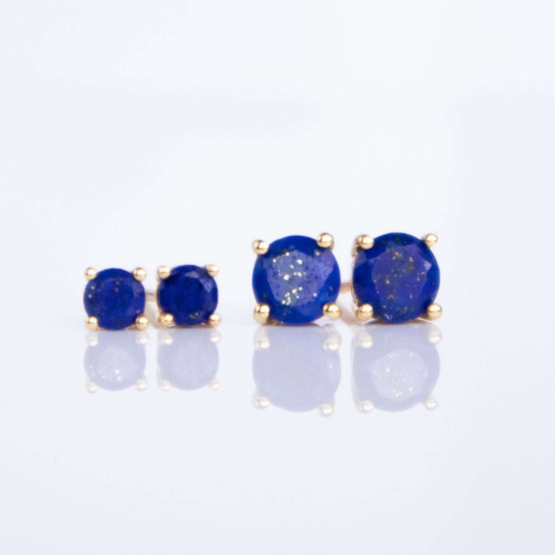 Lapis Lazuli Stud Earrings