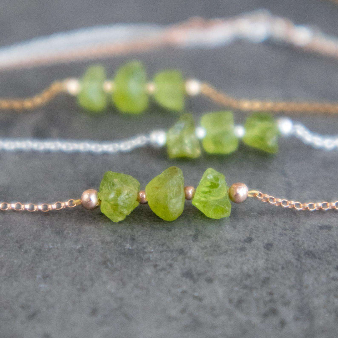 Three Wishes Peridot Necklace