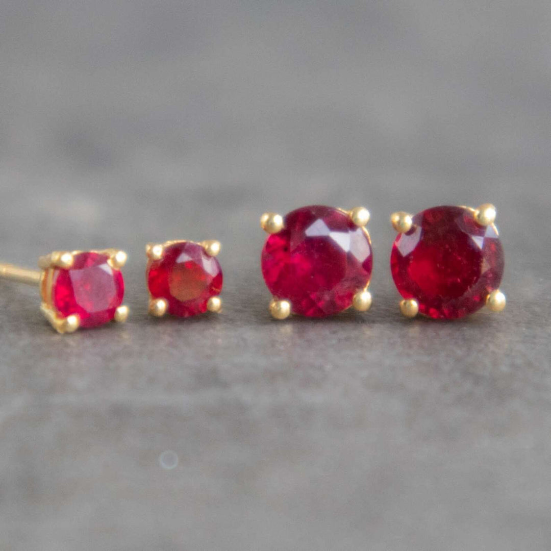 Ruby Stud Earrings