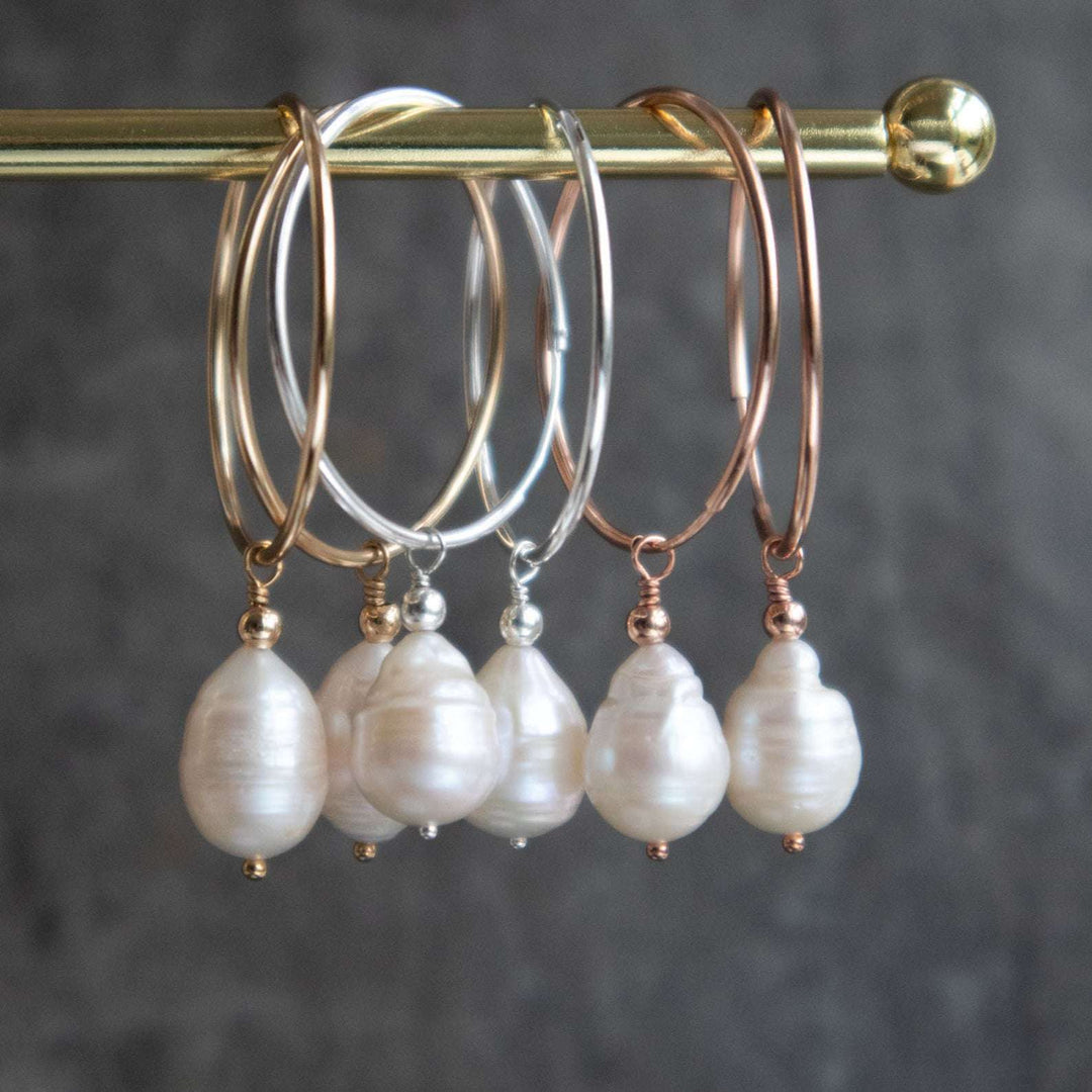 Pearl-Hoop-Earrings