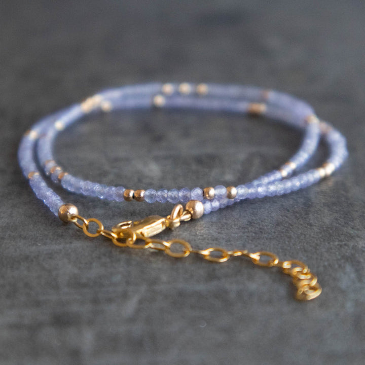 Tanzanite Bead Necklace 