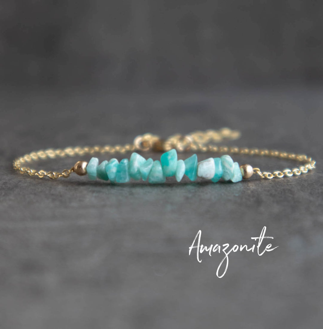 Amazonite Raw Crystal Bracelet