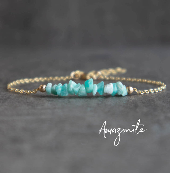 Amazonite Raw Crystal Bracelet