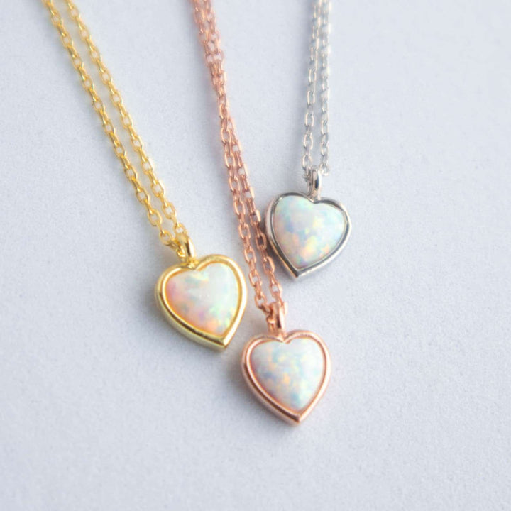 Heart Opal Necklace UK