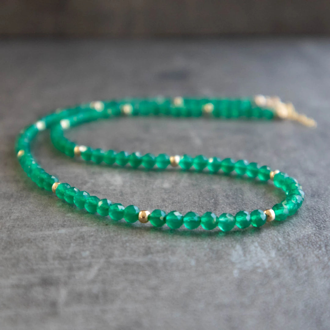 Green Onyx Beads Necklace