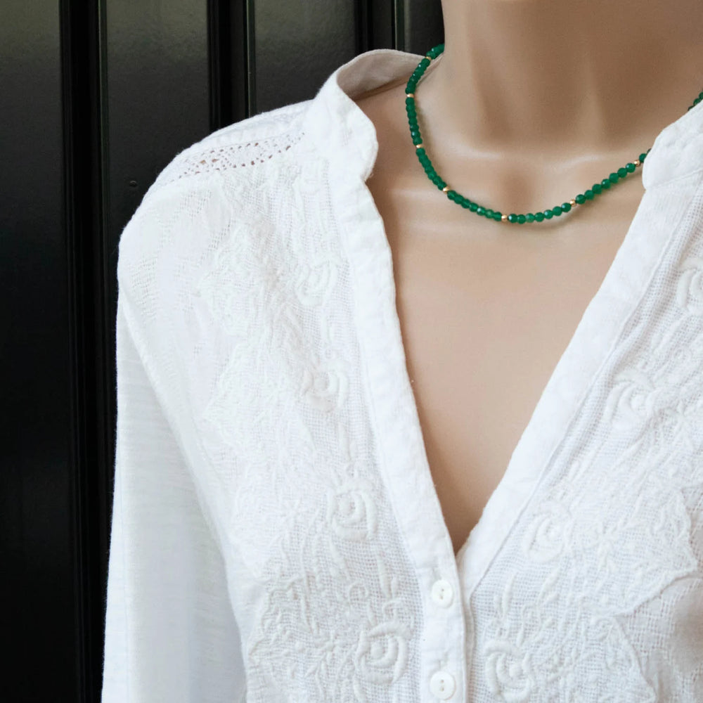 Green Onyx Beads Necklace