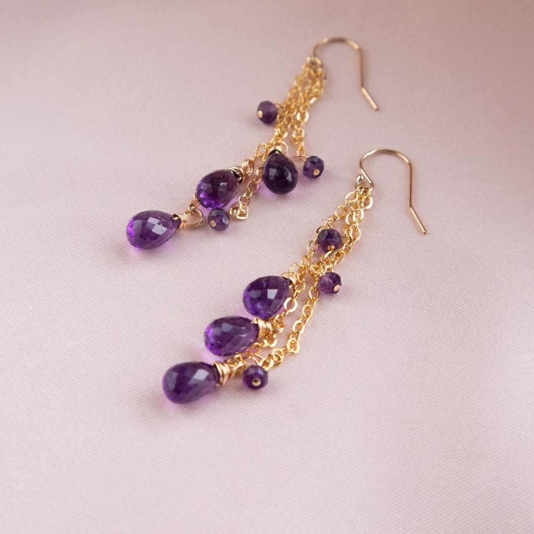 Amethyst Drop Earrings