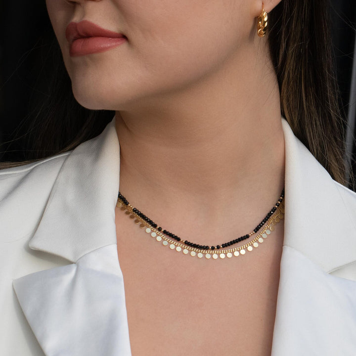 Black Tourmaline Choker Necklace
