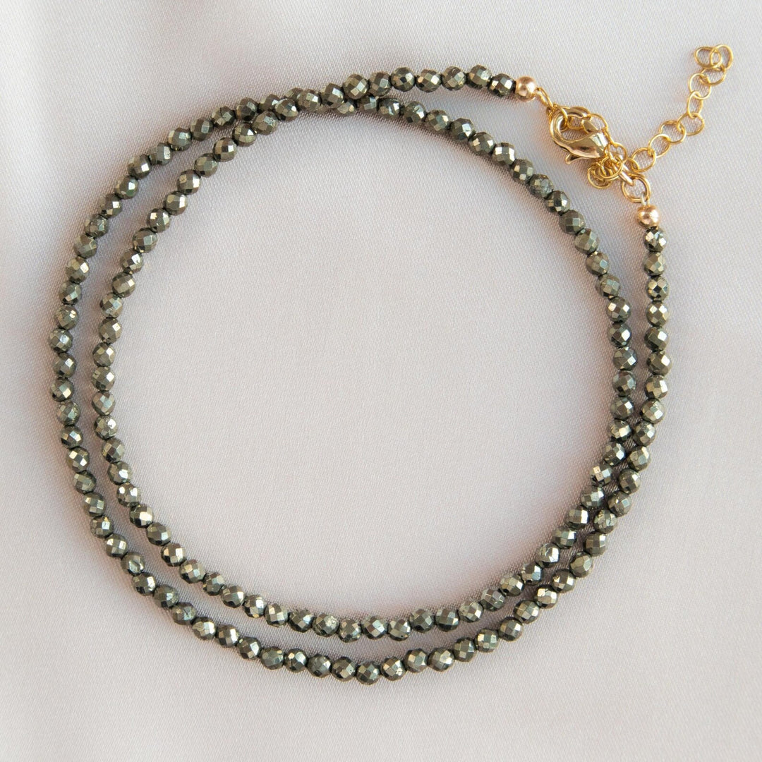 Pyrite Bead Necklace