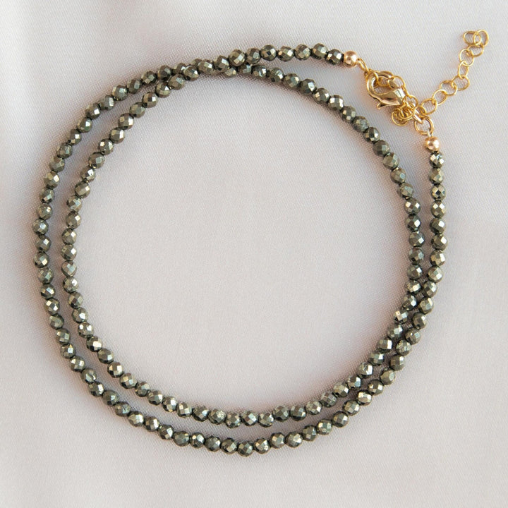 Pyrite Bead Necklace