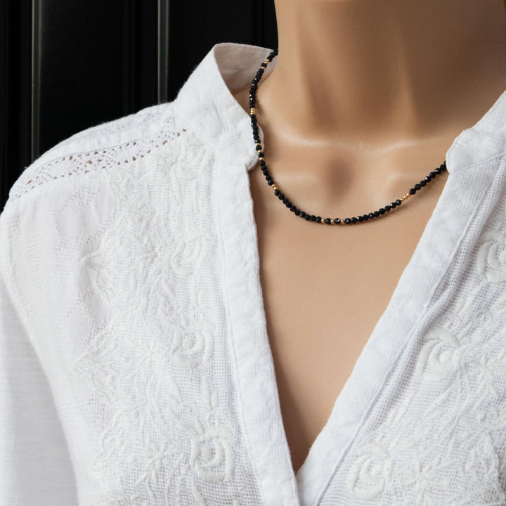 Sapphire Beaded Necklace