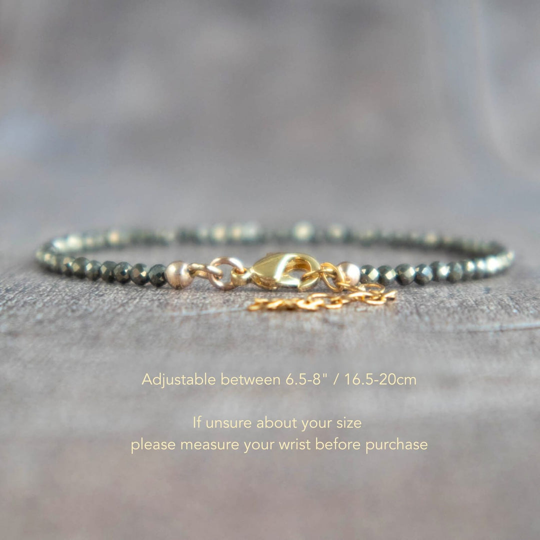 Skinny Pyrite Bracelet