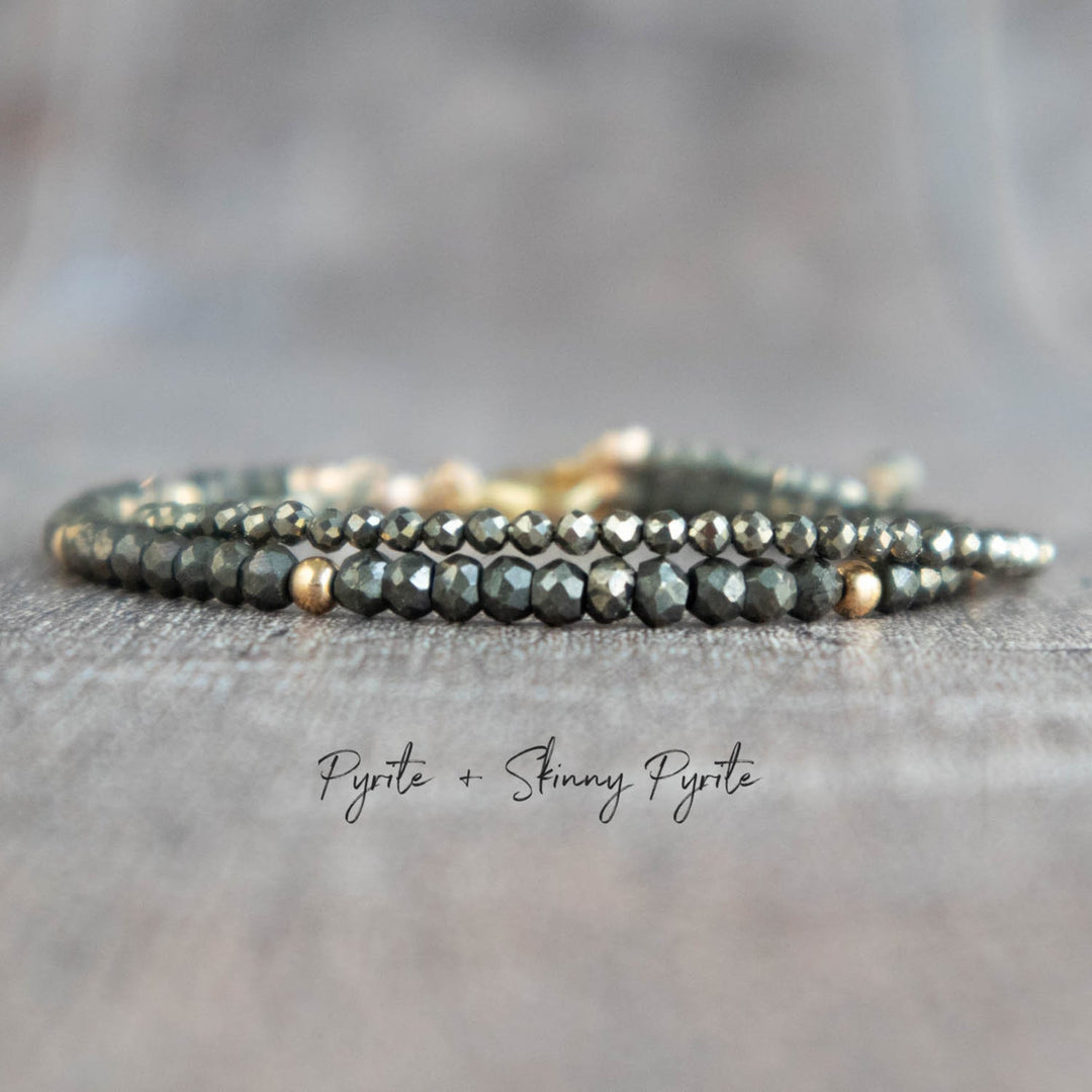 Skinny Pyrite Bracelet
