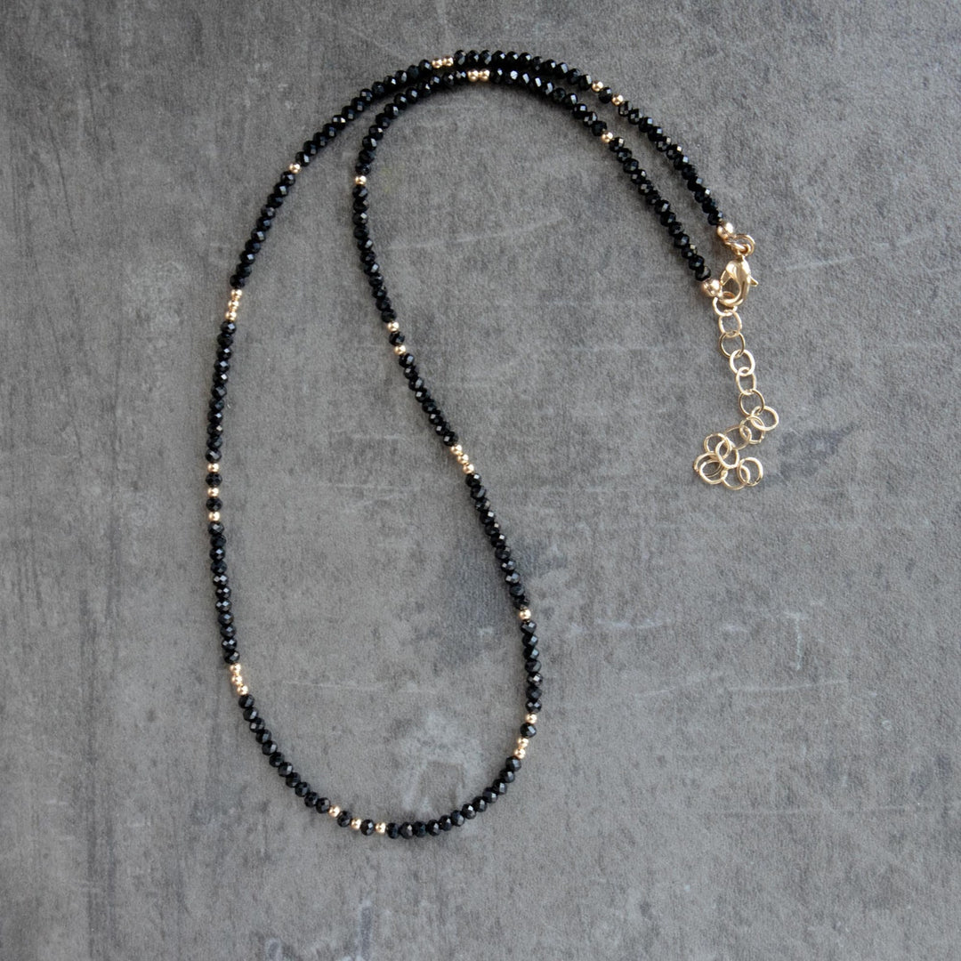 Black Tourmaline Gemstone Necklace