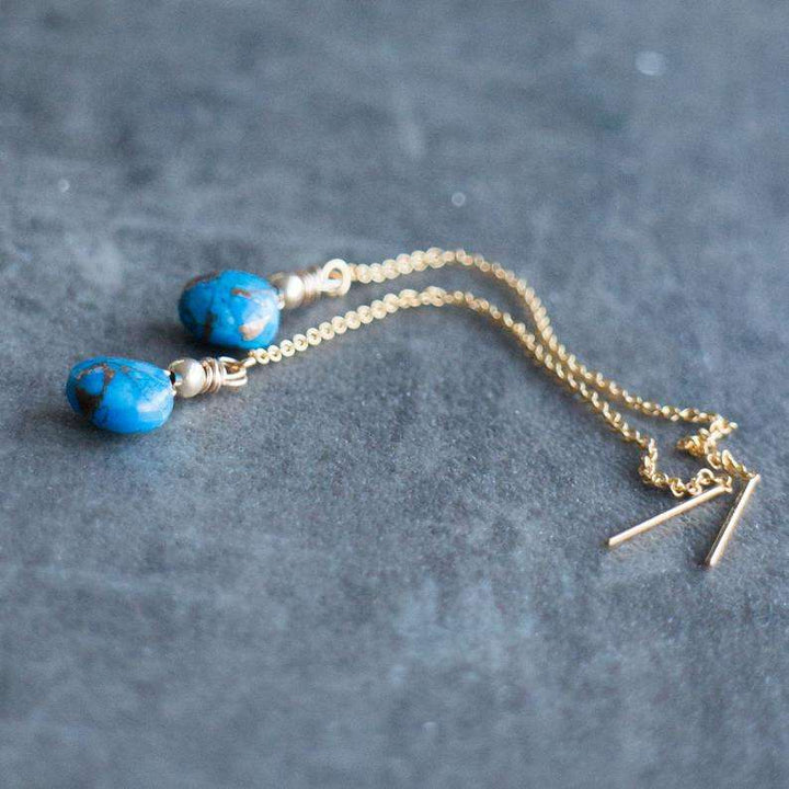 Turquoise Threader Earrings