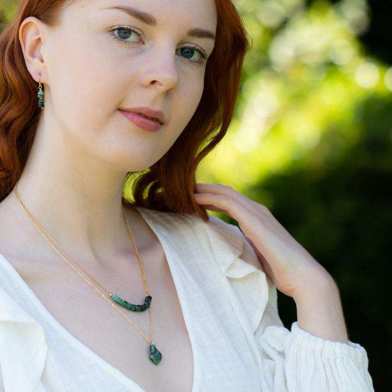 Emerald Birthstone Necklace