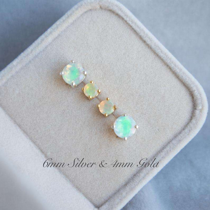 Opal Earrings Stud 